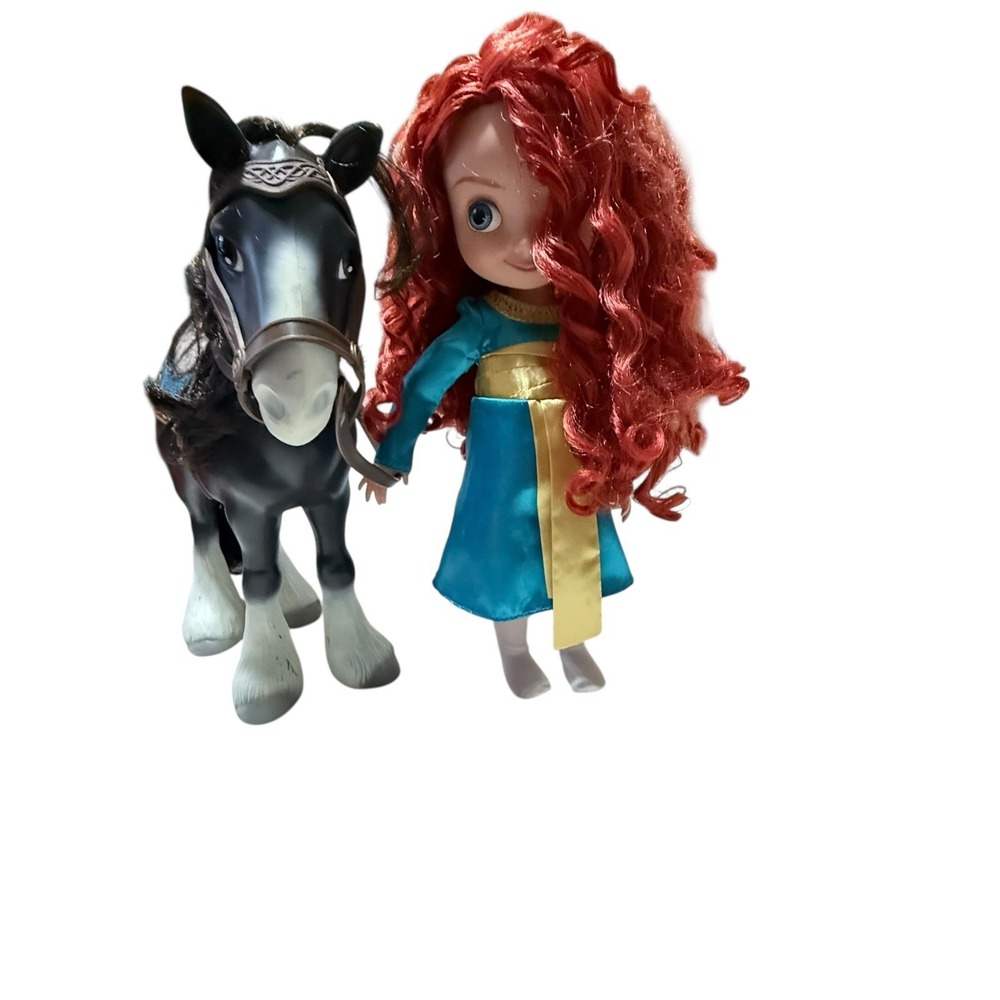 Disney Pixar Princess Brave MERIDA‎ 15" animator Doll With Angus Preowned